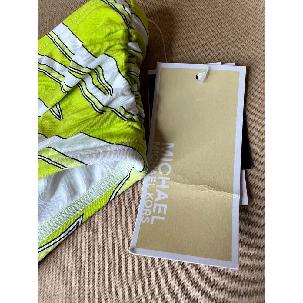 Michael Kors Limeade Zebra Print Bikini Bottom M NWT - Picture 5 of 6